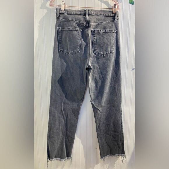 J Brand Women's Black Denim Jeans Sz 29 Raw Hem - Picture 5 of 7